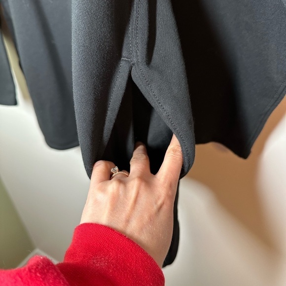 J. Crew Black University Terry Long Half-zip Tunic Small - Picture 5 of 8